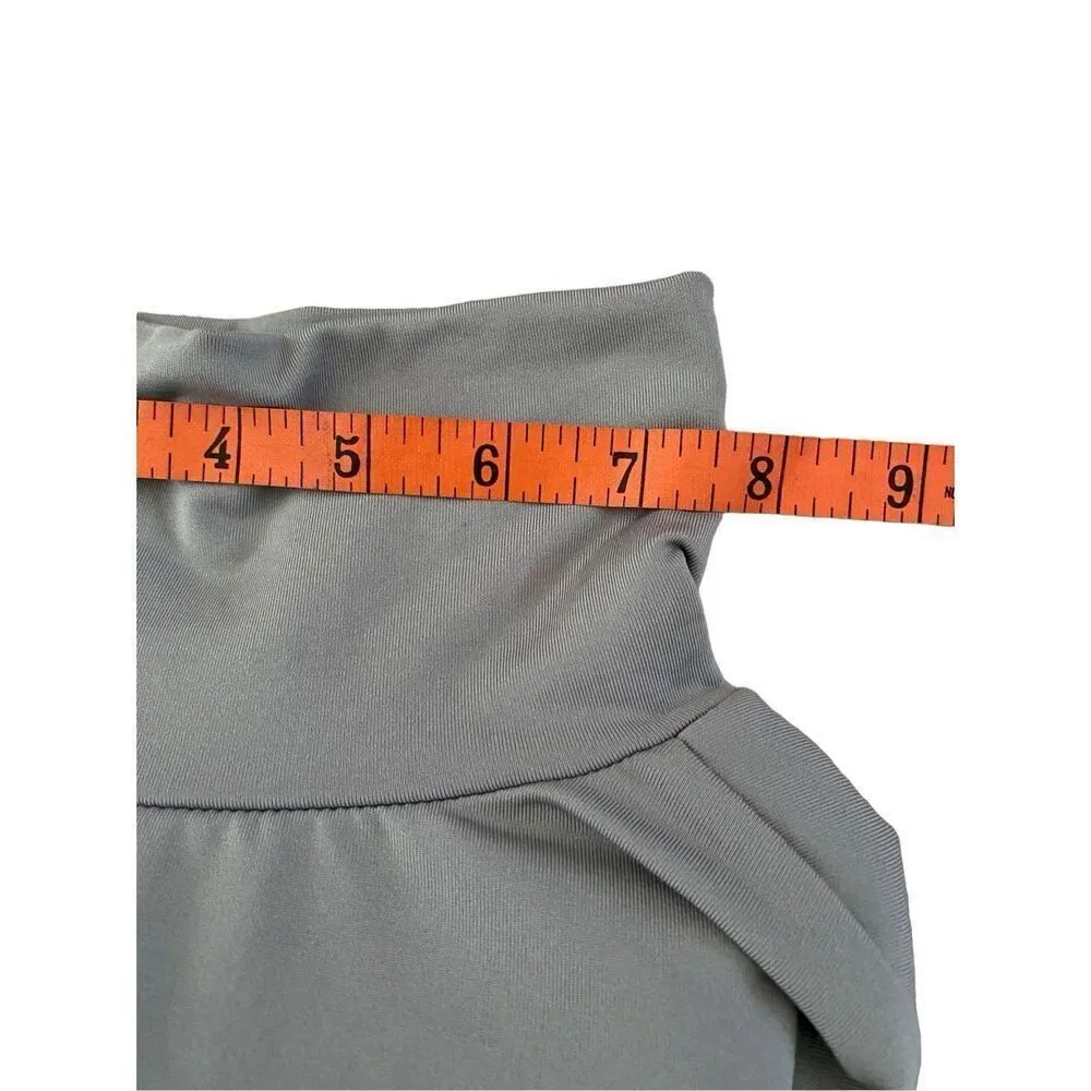 Nwt Haola Turtleneck Dress Open Back Formal Workwear Cocktail Career Professional Gray Size M - Image 15