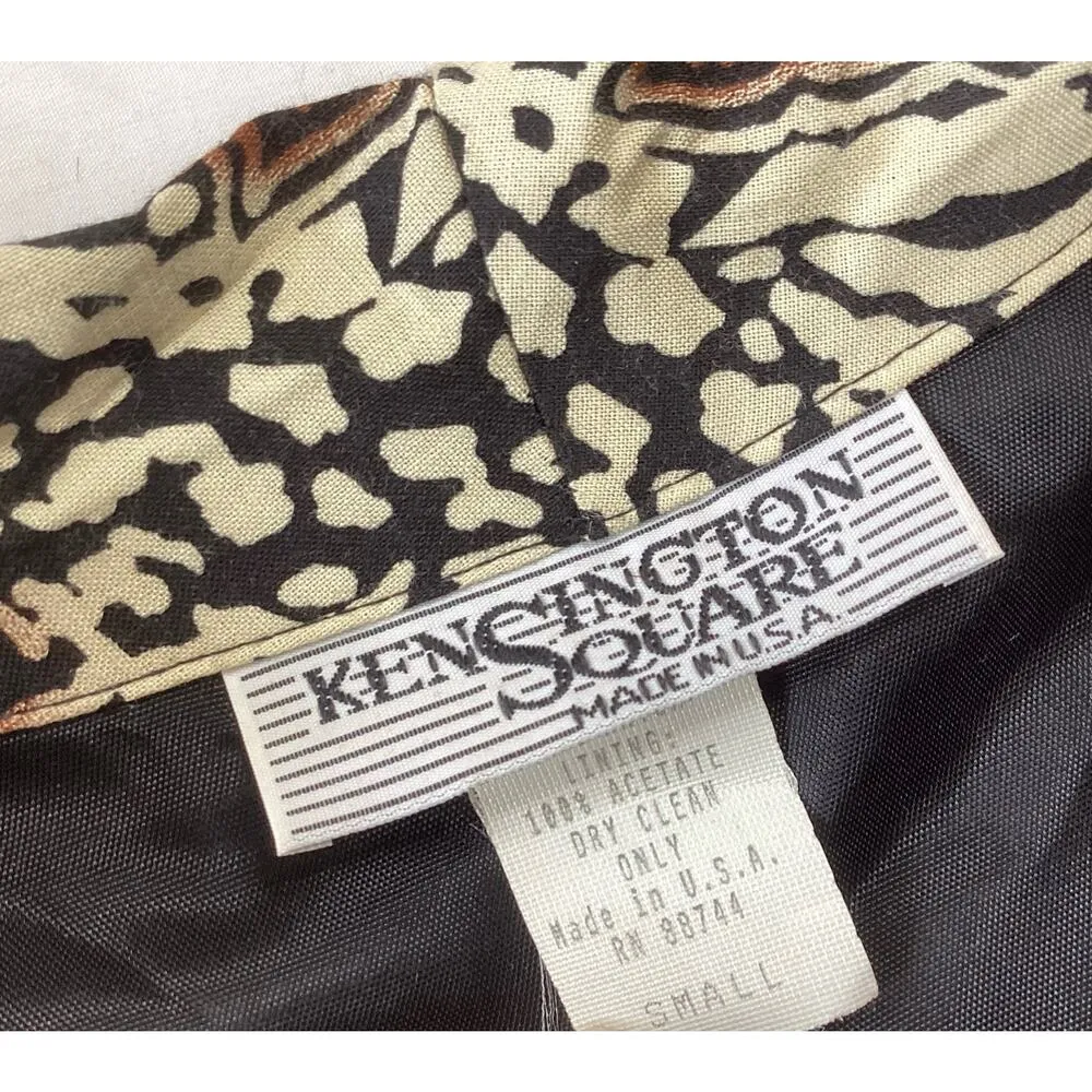 Vintage Kensington Square Single Button Blazer Brown - Image 6