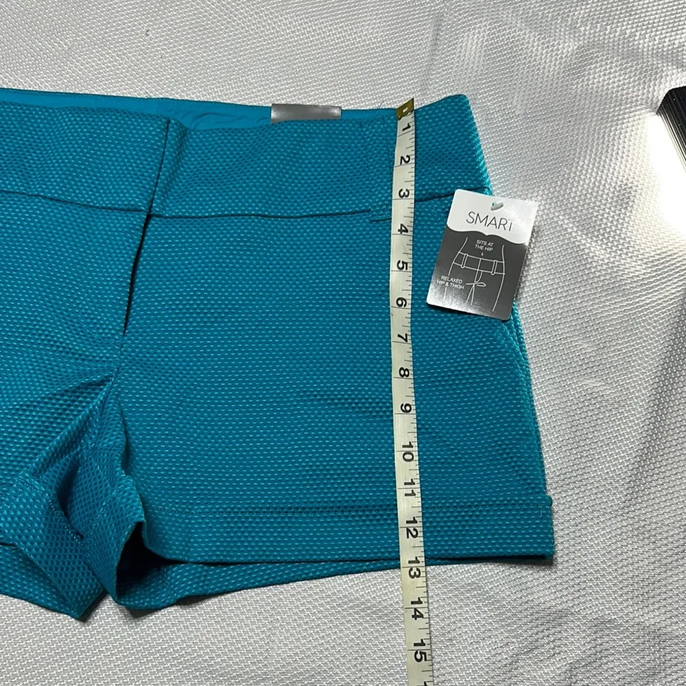 Maurices Teal Women Shorts Blue Size undefined - Image 8