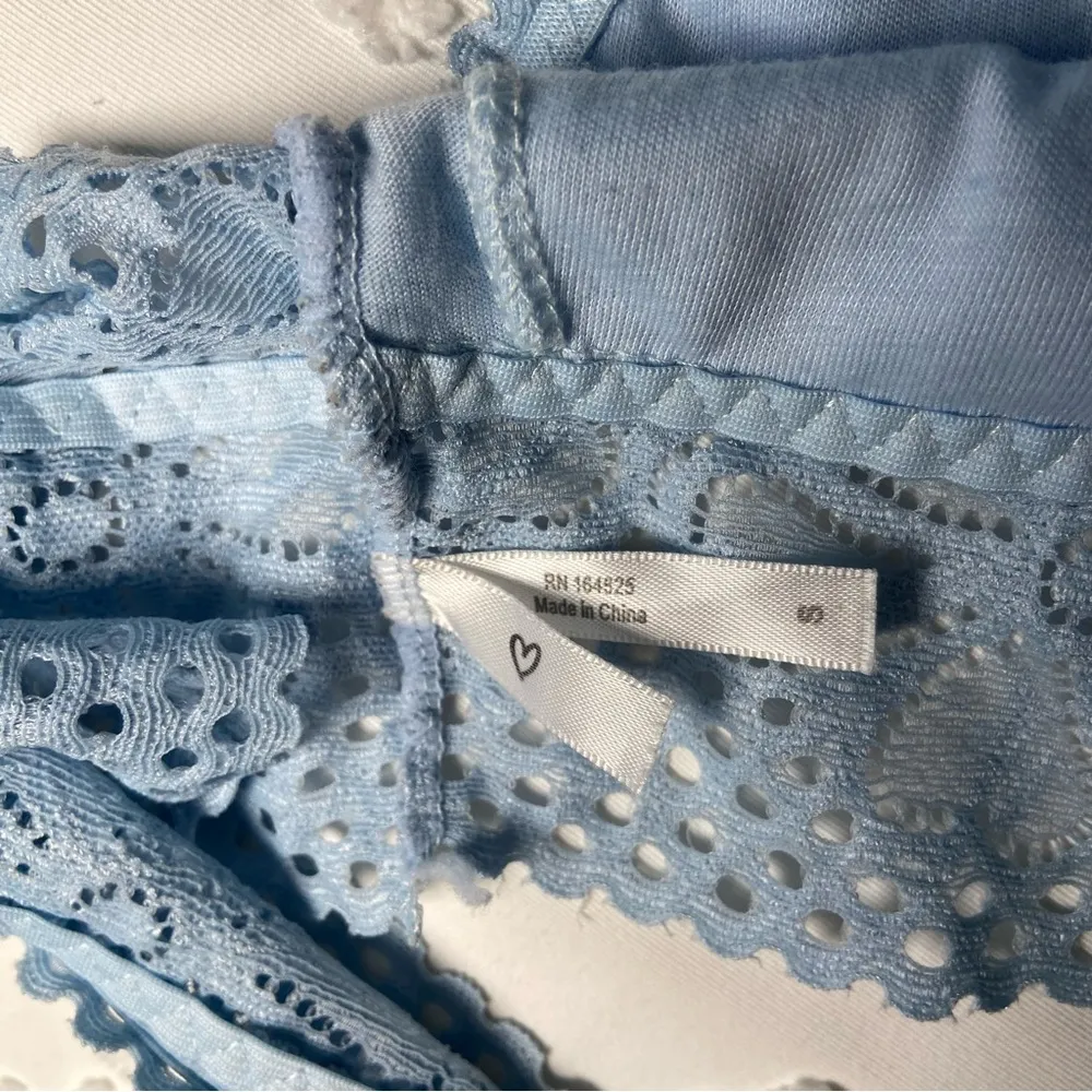 Rue 21 Light Blue Lace Halter Bralette Size S - Image 5