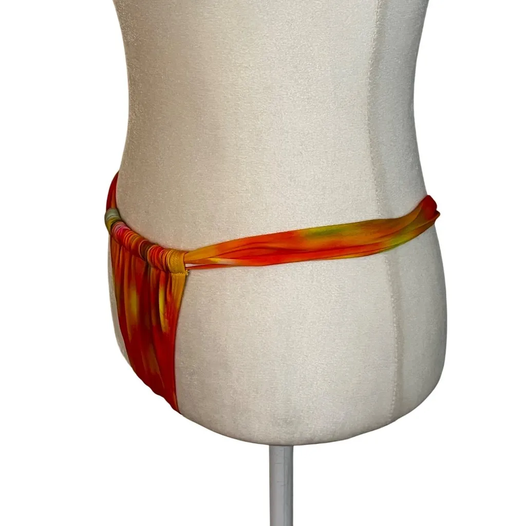 BANANHOT Shell Bikini Bottoms in Sunrise Small New Womens Swimsuit Orange - Image 6