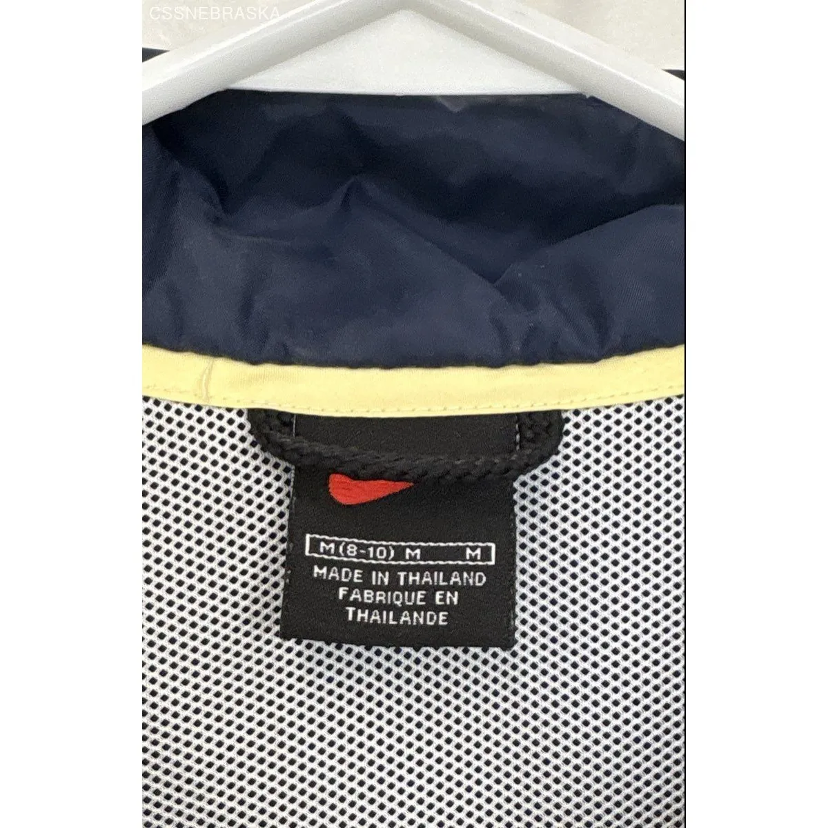 Nike Blue/Yellow Vtg Windbreaker Jacket Womens - Size M - Image 5