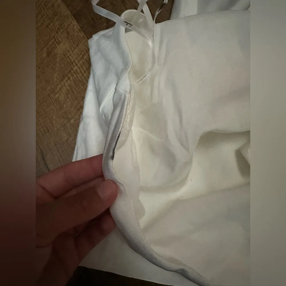 Lulus  Beyond Classy White Satin Halter Midi Dress - Image 9