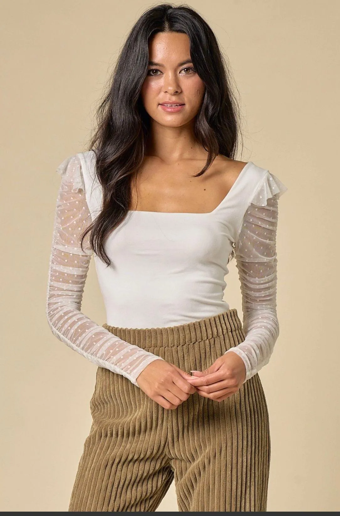 Blue Blush Boutique White Bodysuit - Image 3