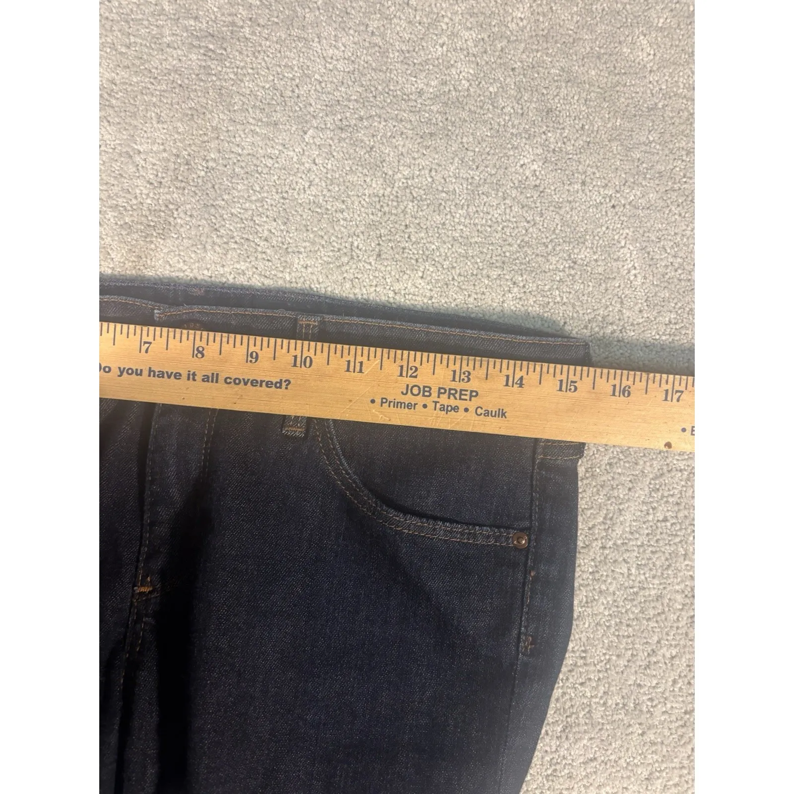 adriano goldschmied jeans stevie slim straight 29r‎ raw hem Dark Wash Mid Rise - Image 10