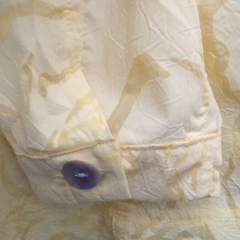 FINAL MARKDOWN Denim and company tone on tone blouse small Yellow - Image 11