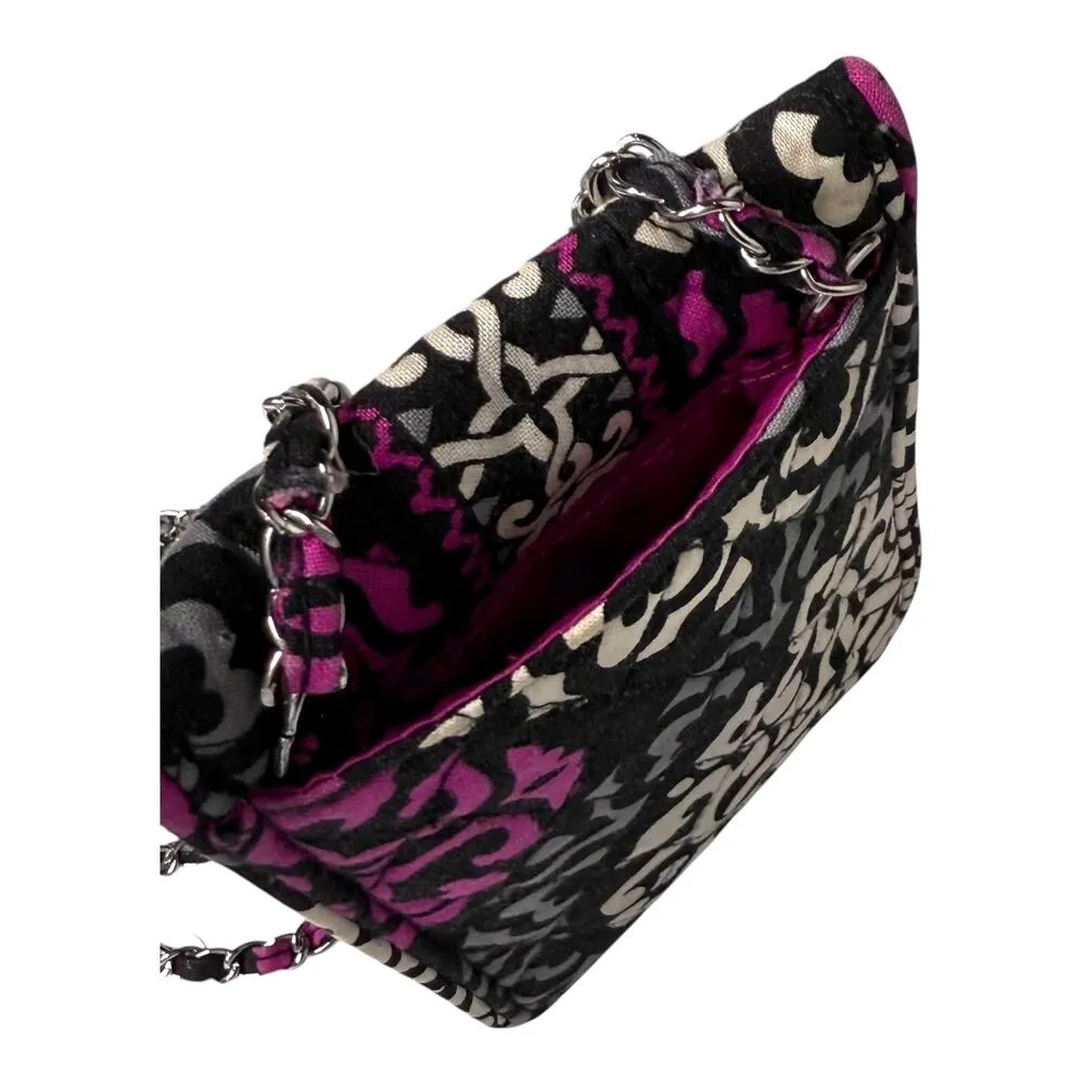 Vera Bradley Canterberry Magenta Crossbody HANDBAG Purse Phone Bag 6x4 Hipster - Image 4