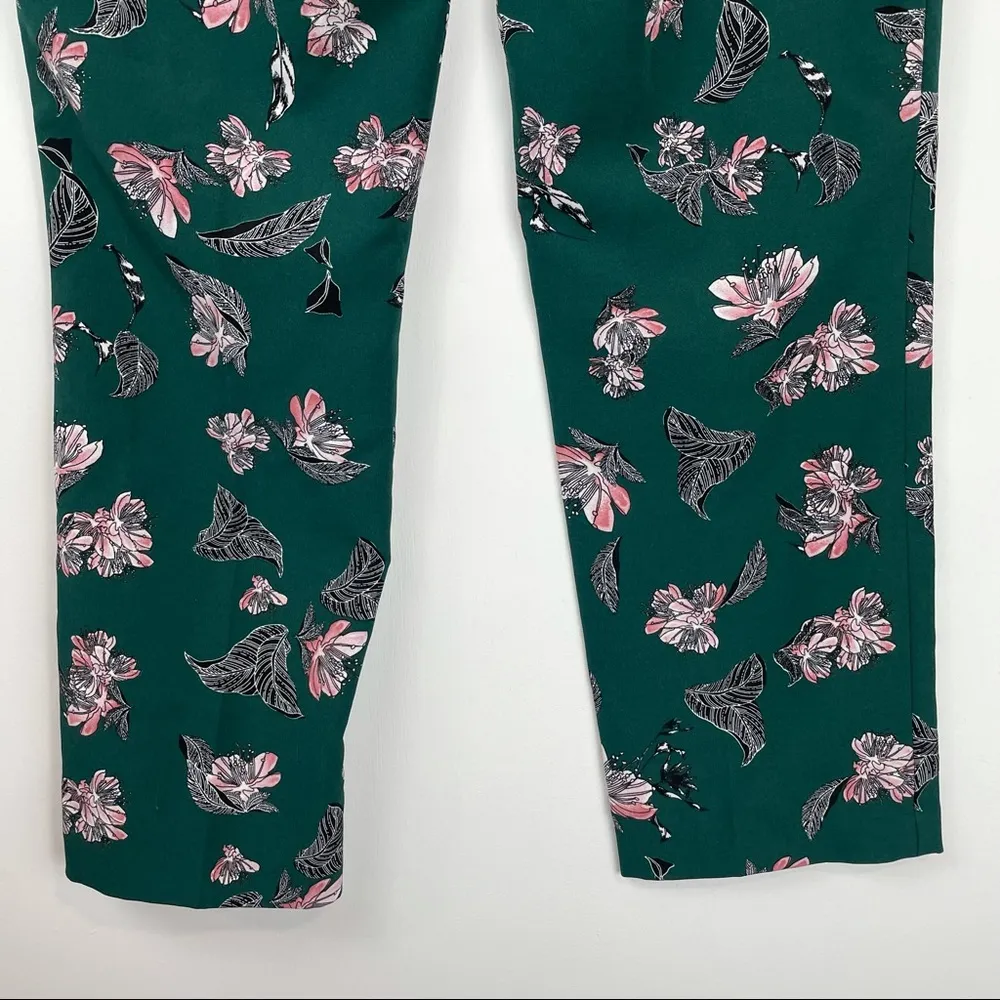 Eliane Rose Emeral Green Floral Trouser Pants Fall - Image 5