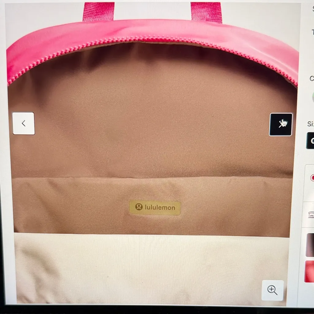 Lululemon Athletica Everywhere  Backpack 22L Raspberry Coulis/ Sheer Oak - Image 6