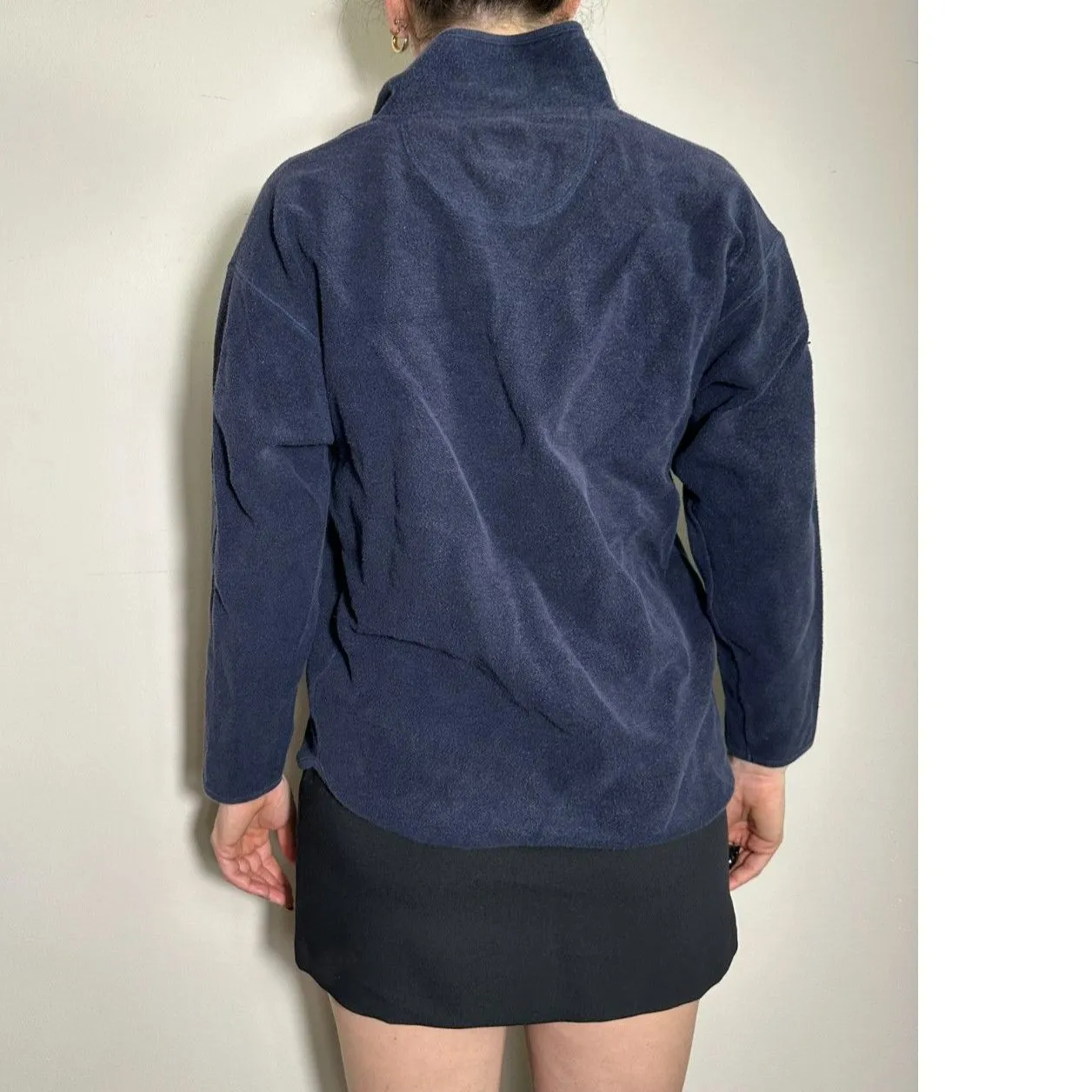 Vintage Grandmacore100% Cotton Blue Button Up Gardening Cardigan Size Large - Image 3