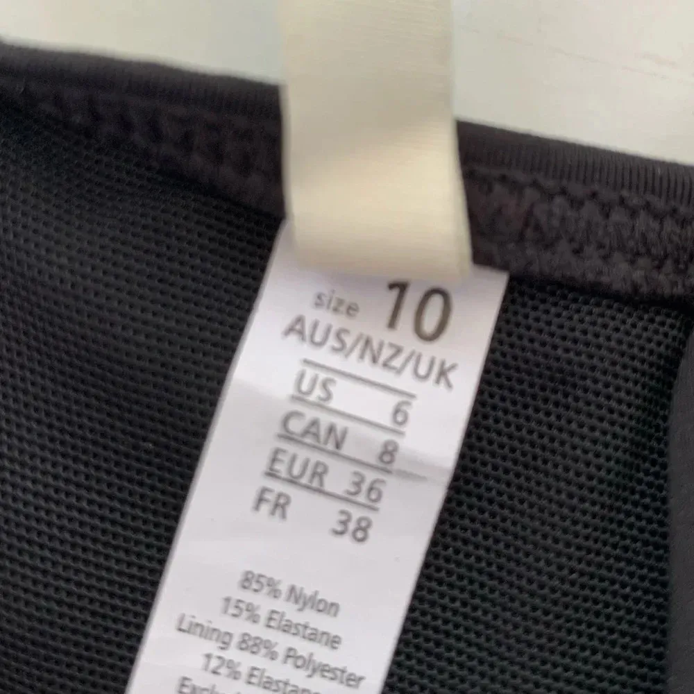 Sea Level Power Mesh Support One Piece Black Swimsuit Ruffle Trim Size 6 NWT - Image 7