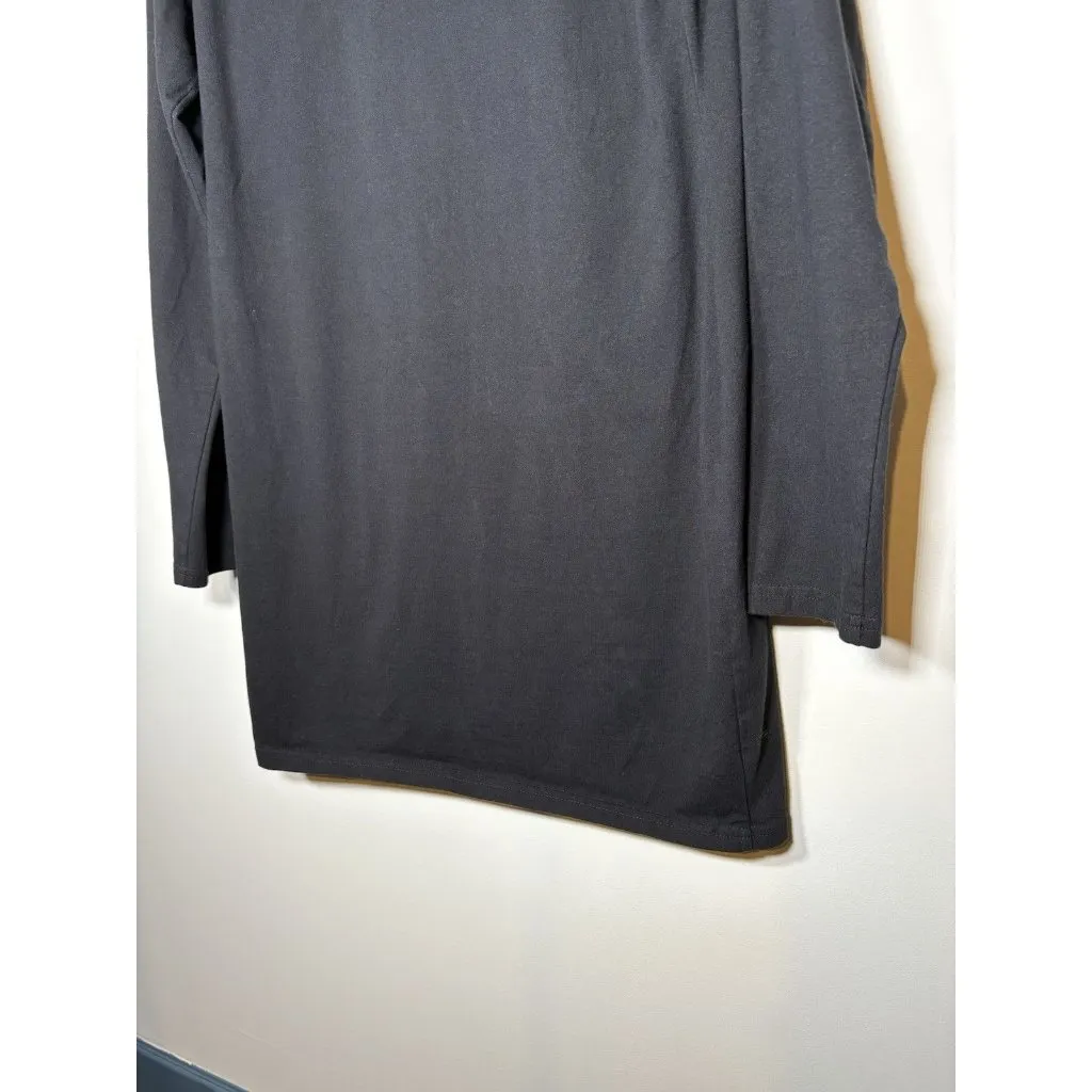 VON DUTCH Size XL Black Long-Sleeve Logo T-Shirt Dress - Image 6