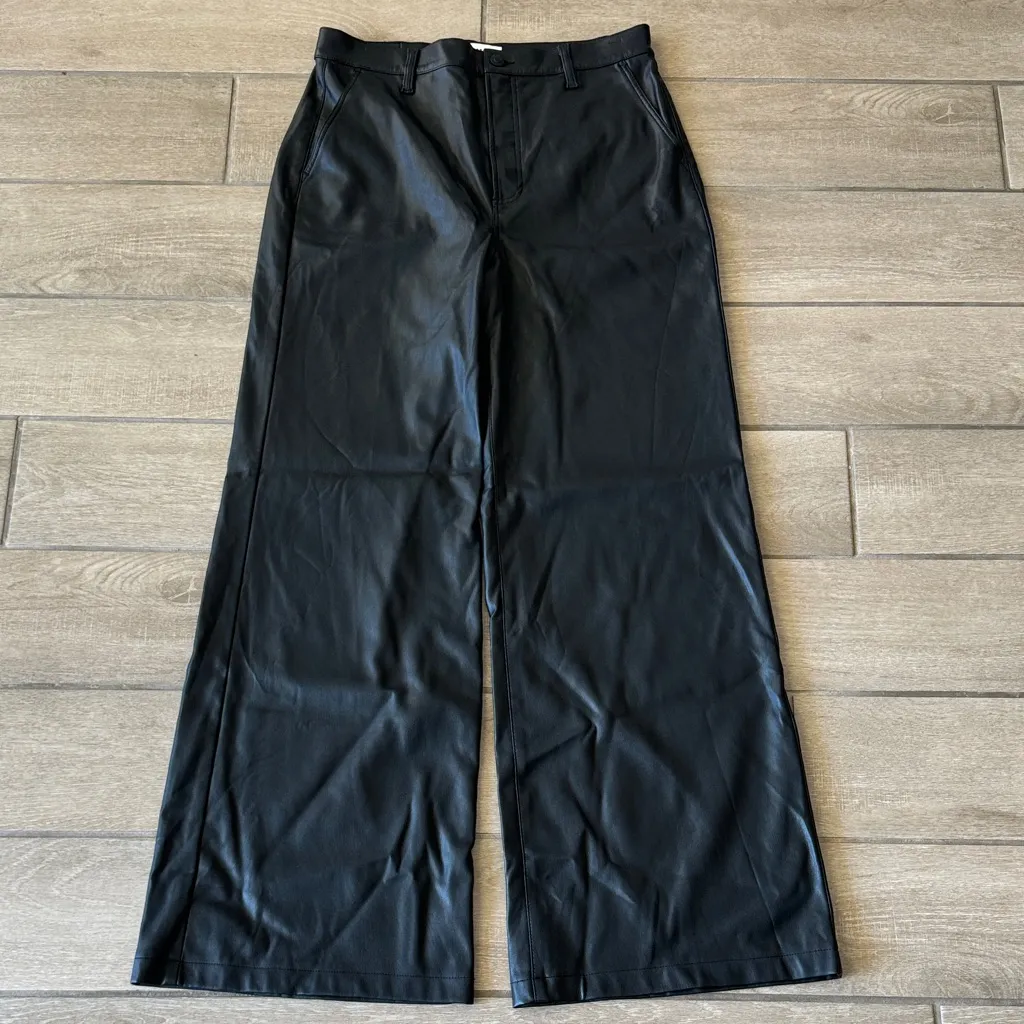 Pistola Lana Trouser Tailored High Rise Ultra Wide Leg in Slate Black Size: 31 - Image 4