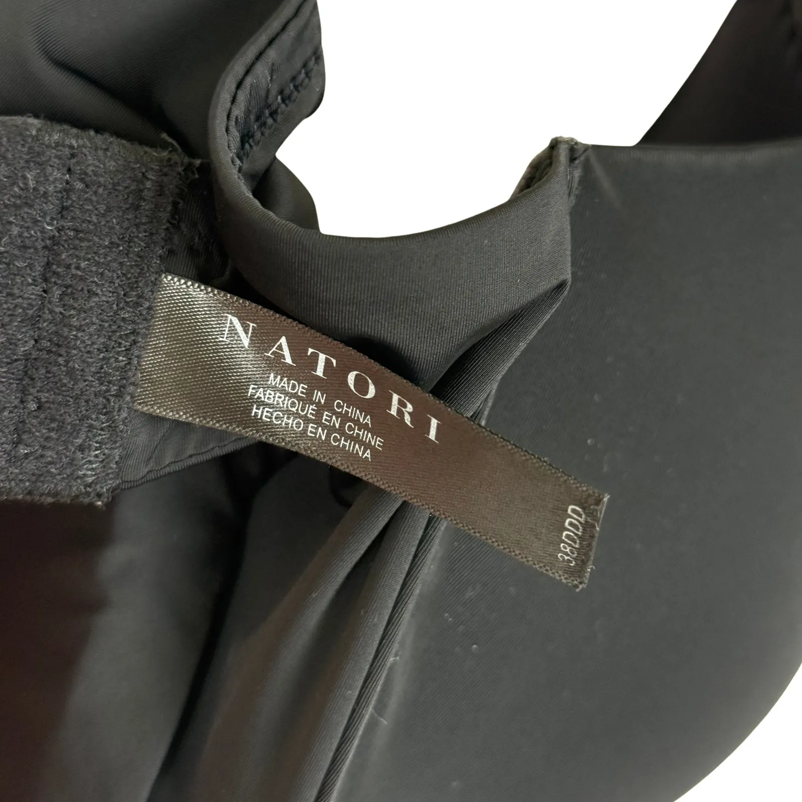 Natori Black Pure Luxe Custom Coverage Contour Underwire Adjustable Bra - 38DDD - Image 3