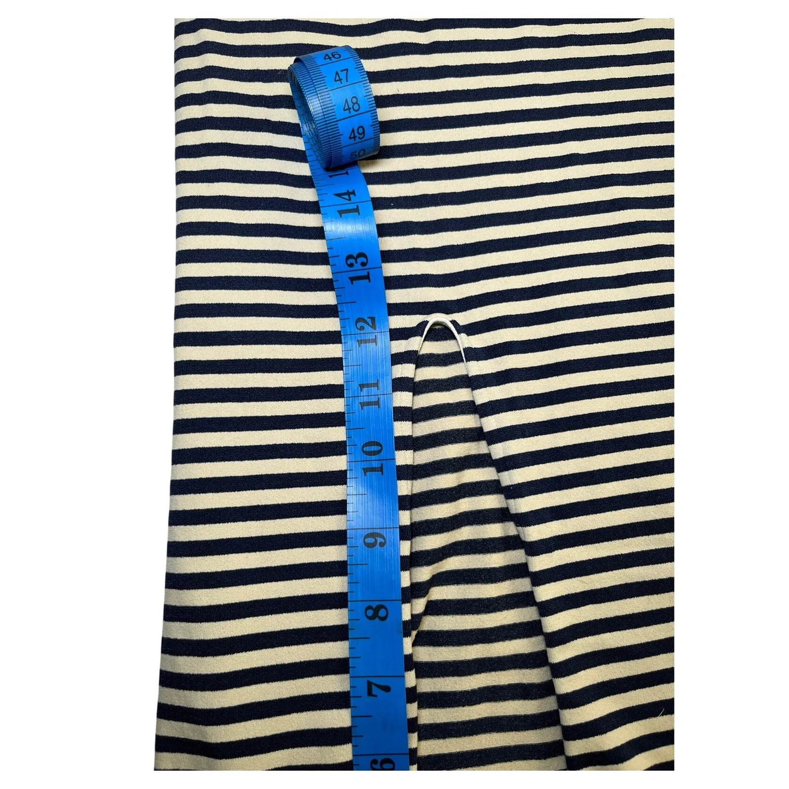 Tees by Tina Stripe Maxi Tank Dress One Size Black Tan‎ Stretch Bodycon Long Tan Size L - Image 7