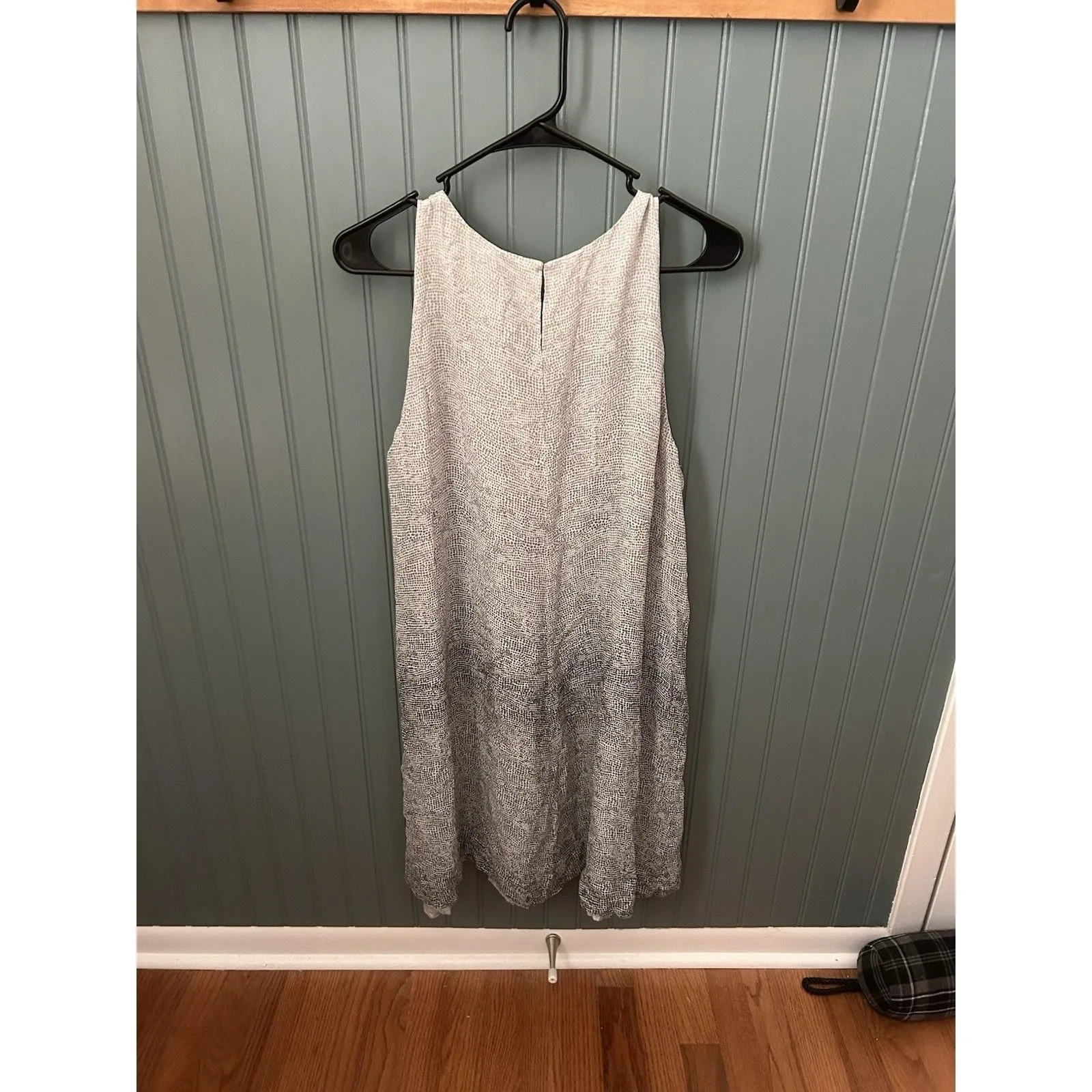 Eileen Fisher‎  100% Silk Shift Dress Sleeveless Lined Trapeze A Line XL - Image 3