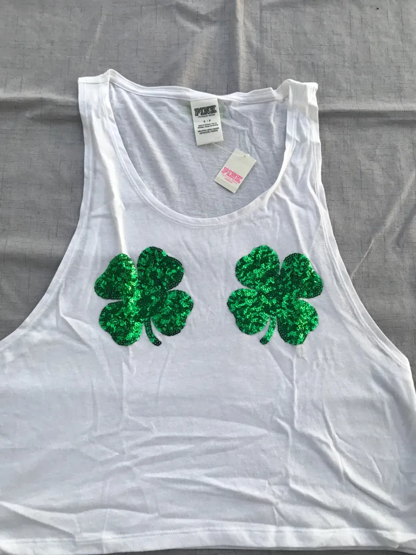 New Victoria Secret Pink St.Patrick White - Image 2