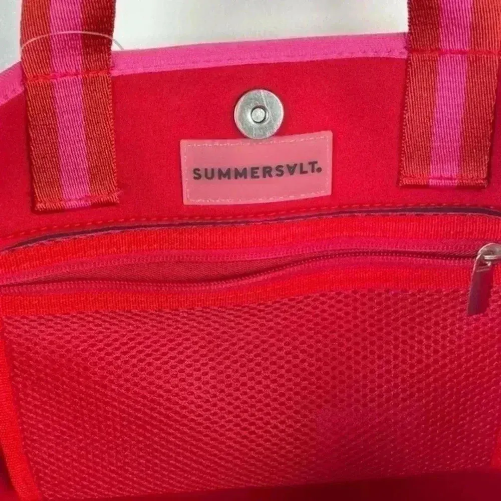 Summersalt Red and Pink The Perfect‎ Beach Tote - Image 6