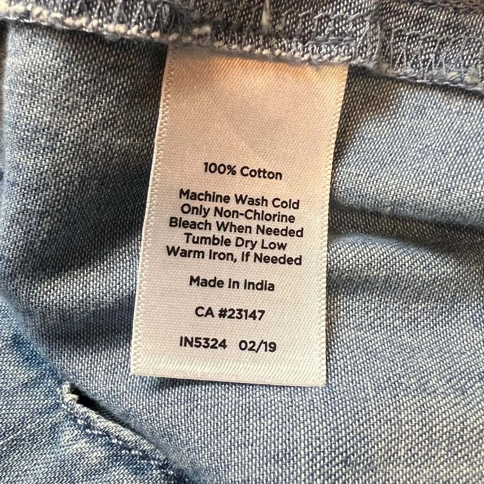 Talbots Petites Women's 8P Blue Denim Shift Dress 100% Cotton preppycore classic - Image 5