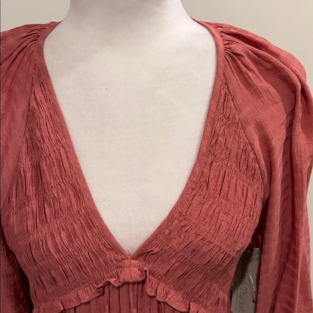 New With Tags C’Isa Lizard Thicket Tunic Top Sz M Pink Size M - Image 2