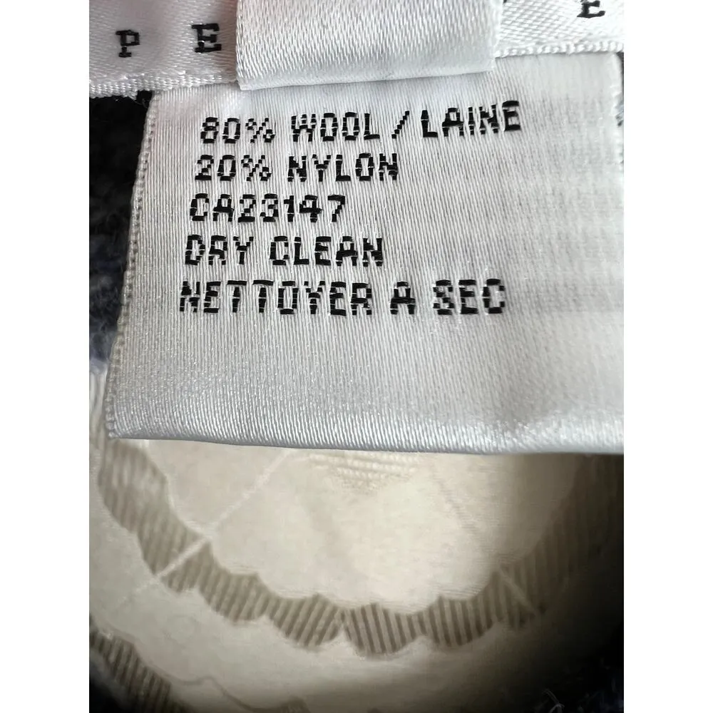 Talbots Wool Blend Blue Knit Cardigan Sweater Petite Medium - Image 6