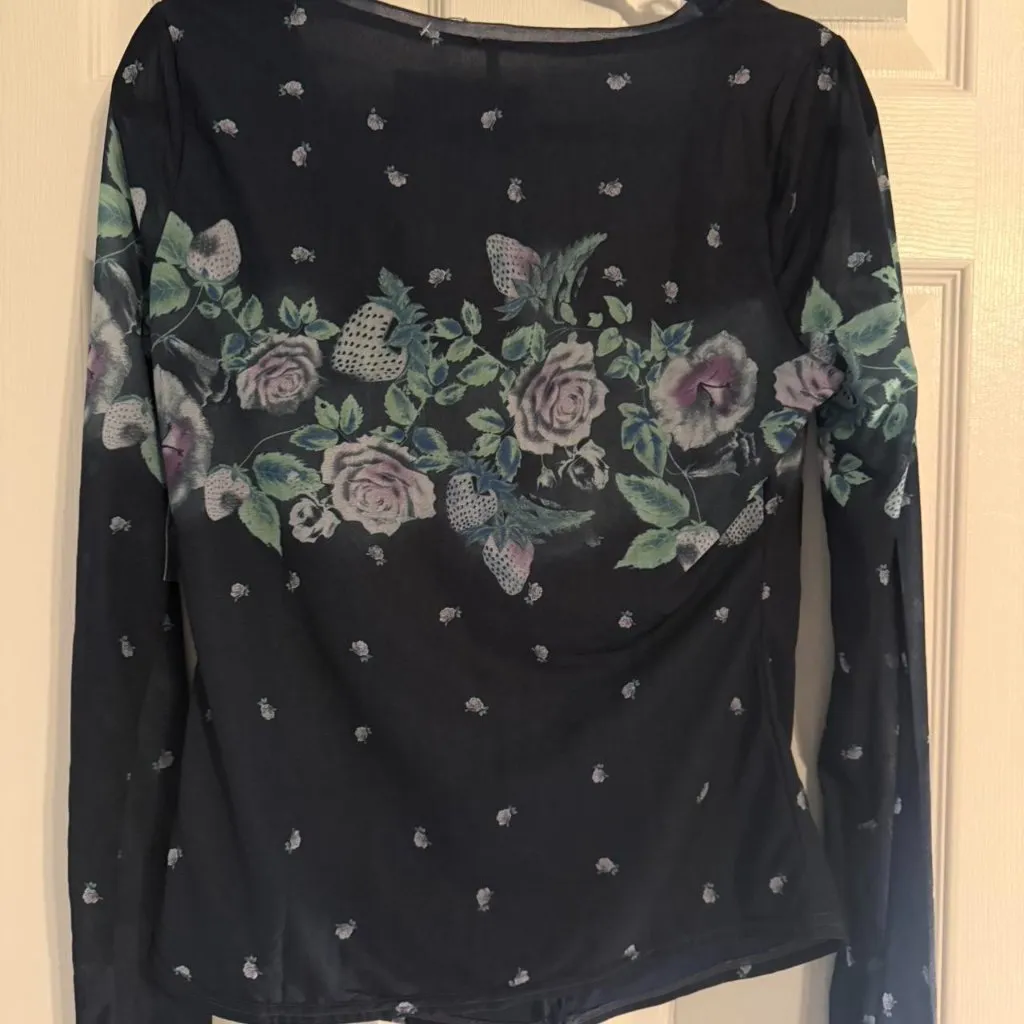 Free People Home Grown Mesh Cardi. - Image 4