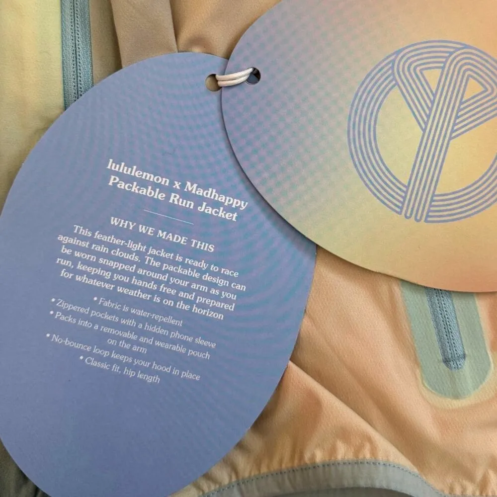 lululemon Madhappy Run Jacket packable lightweight collectors gift Size 4 small - Image 2