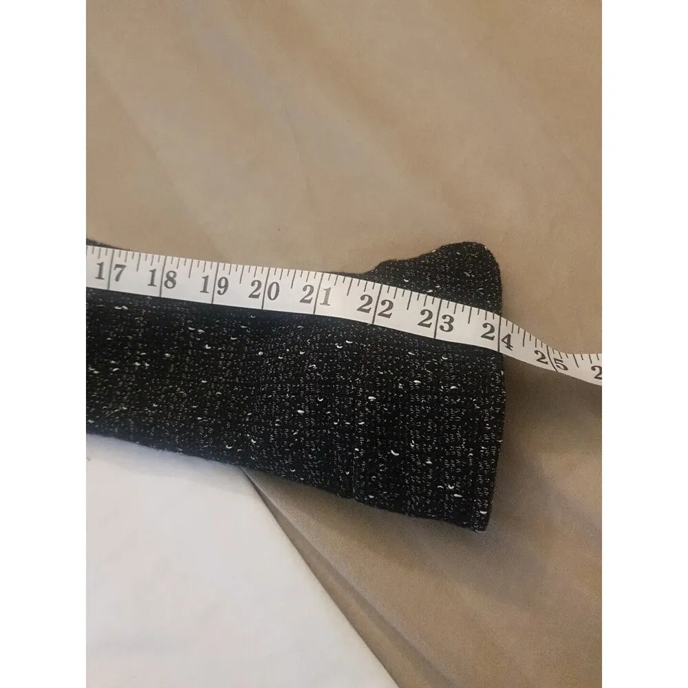 Charles Chang Lima Blazer Small Jacket Career Textured Business Casual Wear Work Black - Image 16