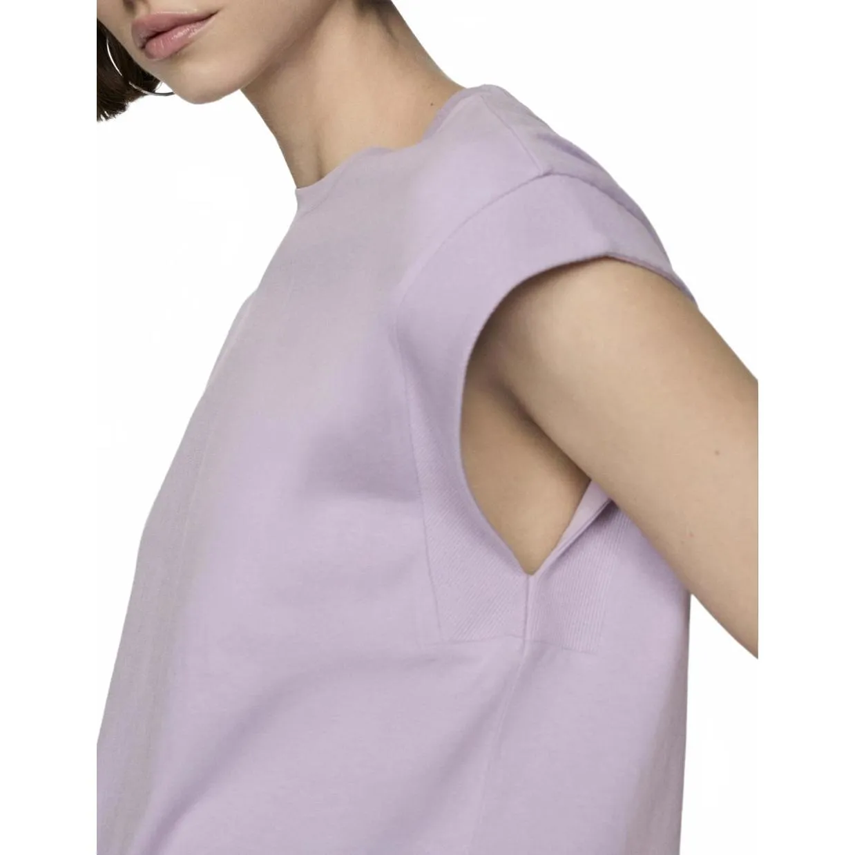 Mango Short-Sleeved Cotton T-Shirt Light/Pastel Purple NWT XXL - Image 4