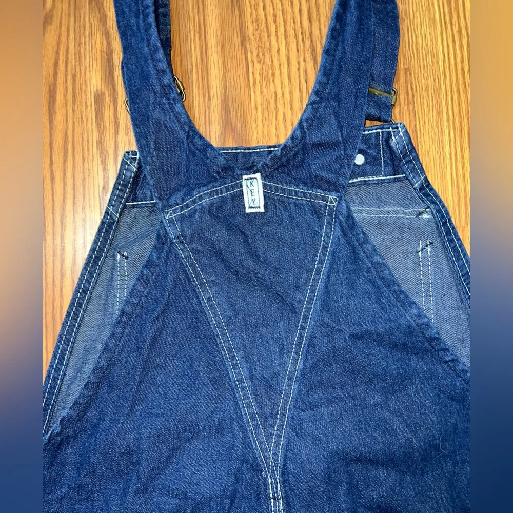 Funky Vintage KEY Imperial Denim Overalls! Blue Size 34 - Image 7