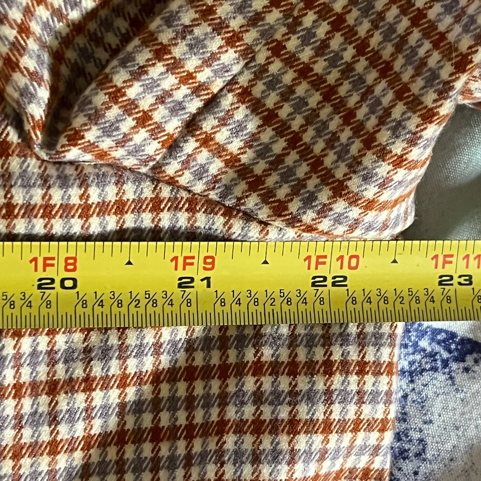 1. State Women's Rust Brown Gray Houndstooth Open Front Blazer Jacket 18W - Image 6