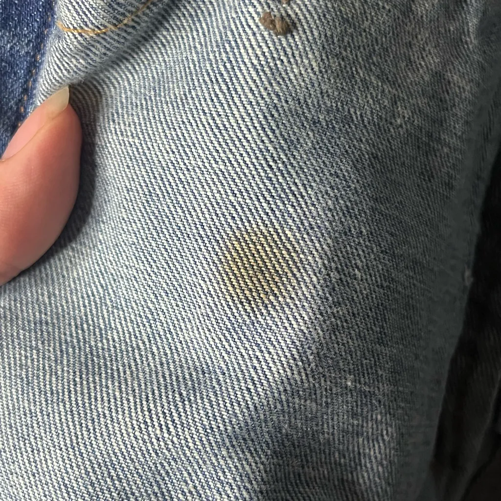 Gap 1969 Distressed Denim Trucker Jacket Unique Custom Patchwork Women’s Size XS - Image 7