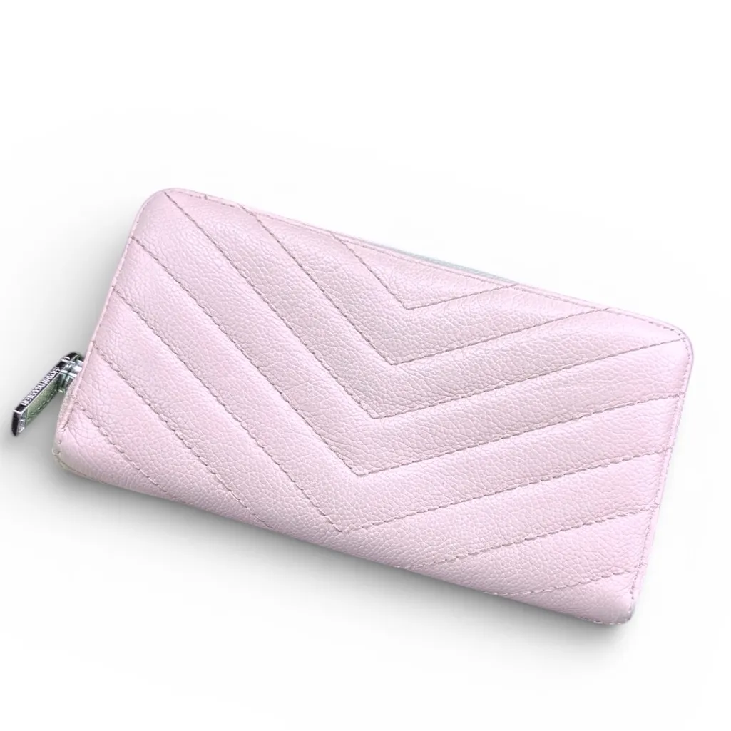 Rebecca Minkoff - Leather Chevron Light Pink Wallet - Image 3