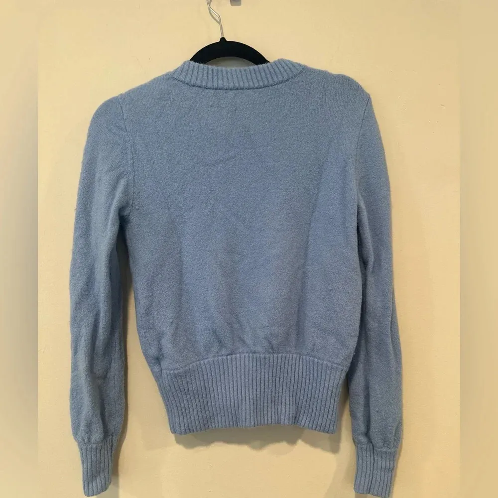 J. Crew Button-detail Crewneck Sweater in Supersoft Yarn Size  XS In Blue 1515 - Image 5