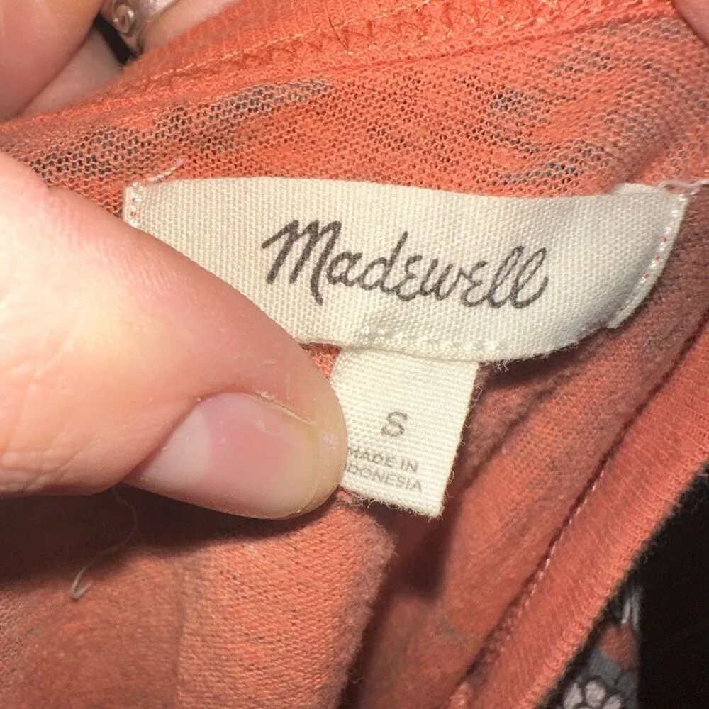 Madewell pink floral minimalist sustainable S T-shirt - Image 3