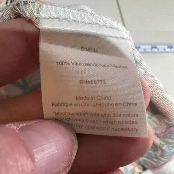 O'Neill Women’s Tank Floral Maxi Sundress Size Small‎ Byron Mixed Print Ruffles - Image 11