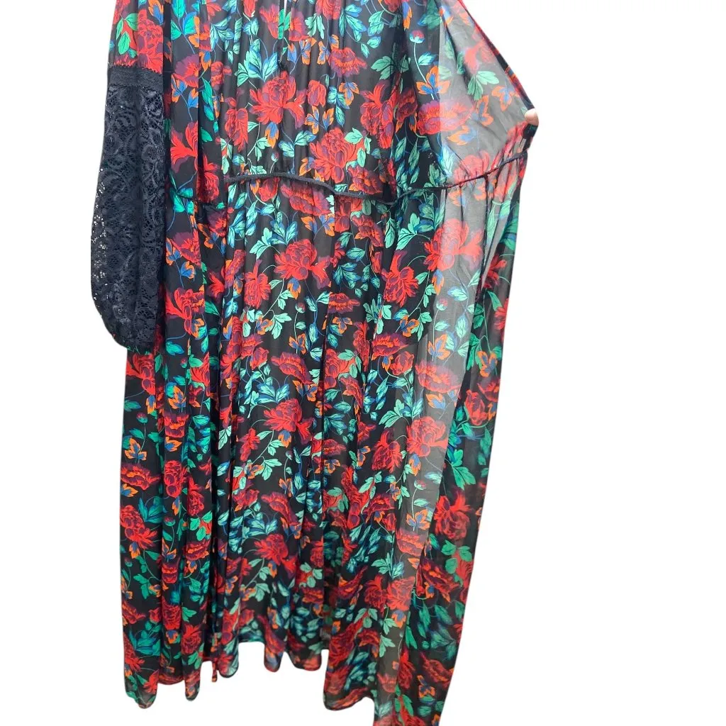 Torrid Long Duster Green Size 1X Red - Image 9