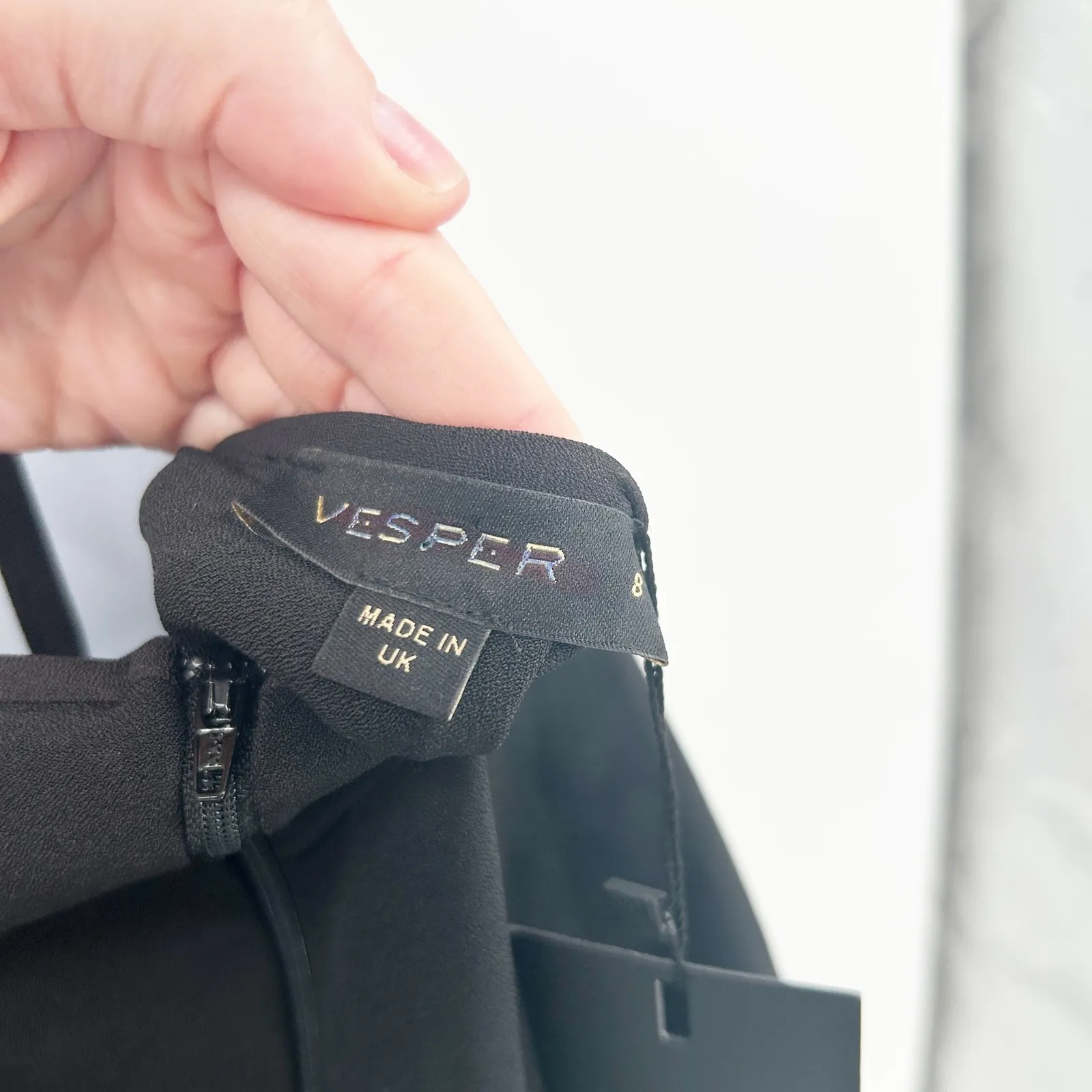 NWT Vesper Womens Cutout Bandeau Strapless Midi Dress Bodycon Party‎ Cocktail 8 Black - Image 8