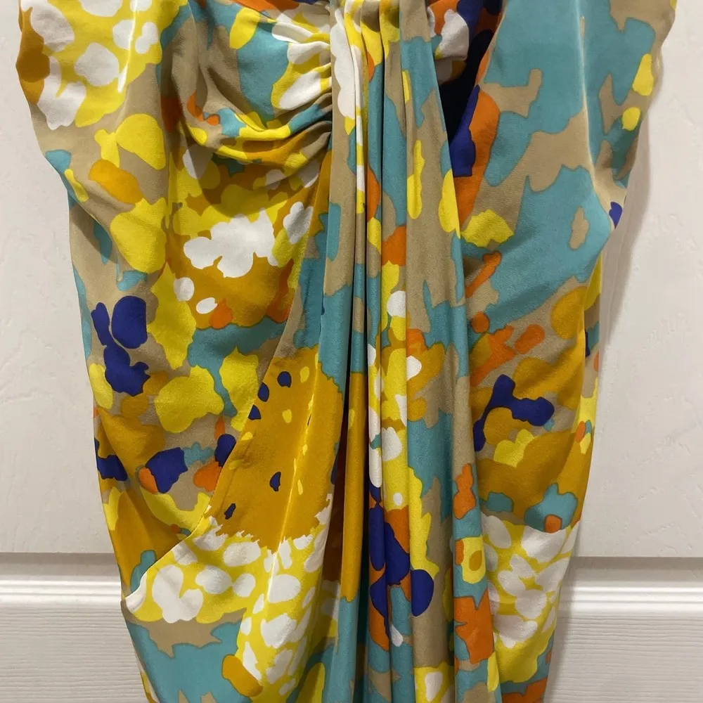 Diane von Furstenberg Edythe Dune Flower Mini Dress 10 - Image 2