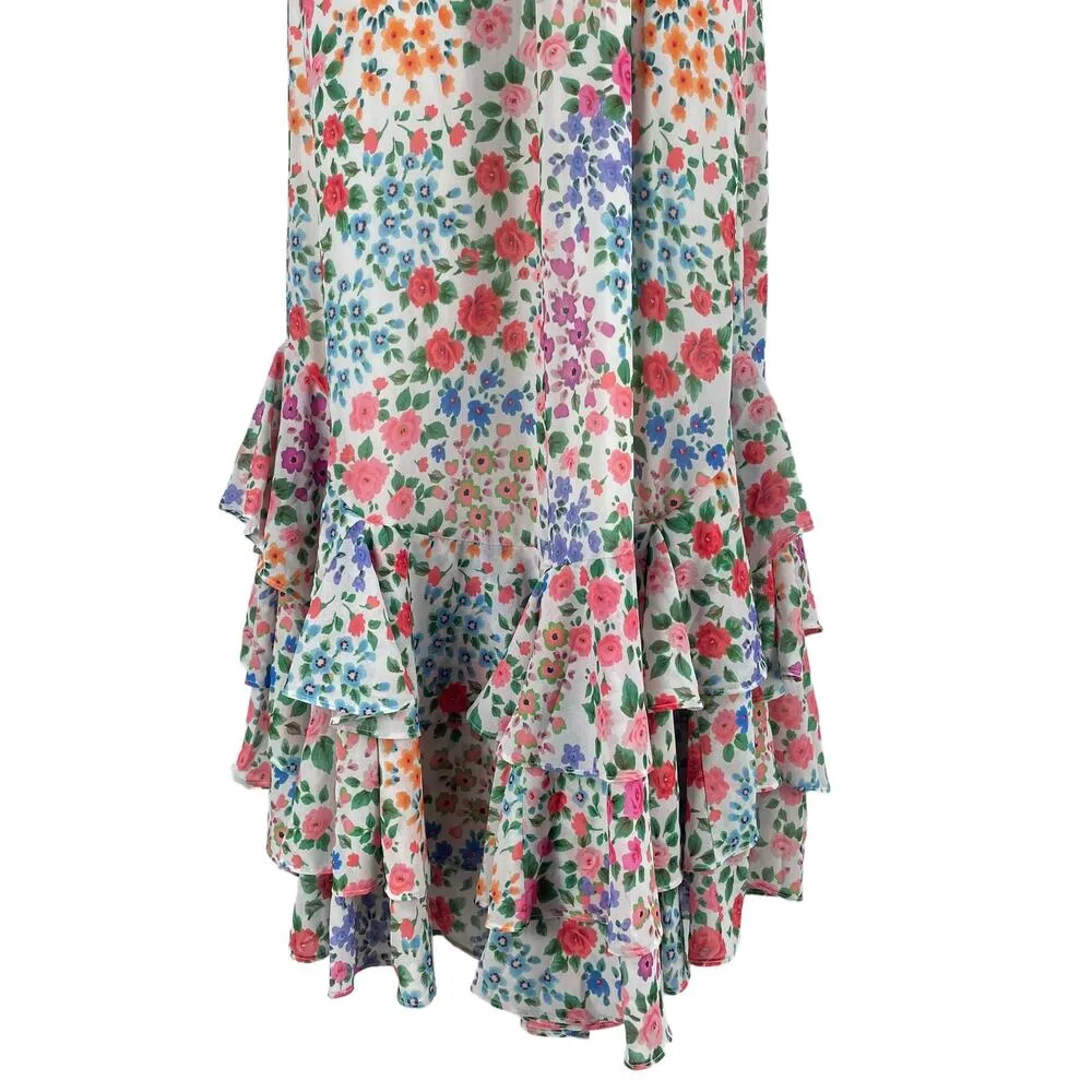Yumi Kim Kaia Floral Printed Ruffle Maxi Dress Kingston Garden Size 2 - Image 10