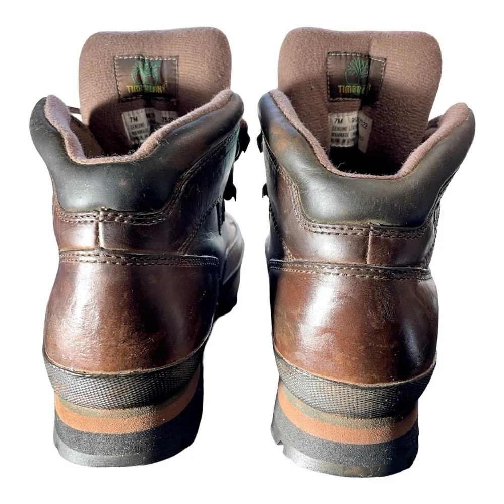 Timberland Euro Hiker 95301 Women’s Brown Leather  Waterproof boot sz: 7M - Image 4