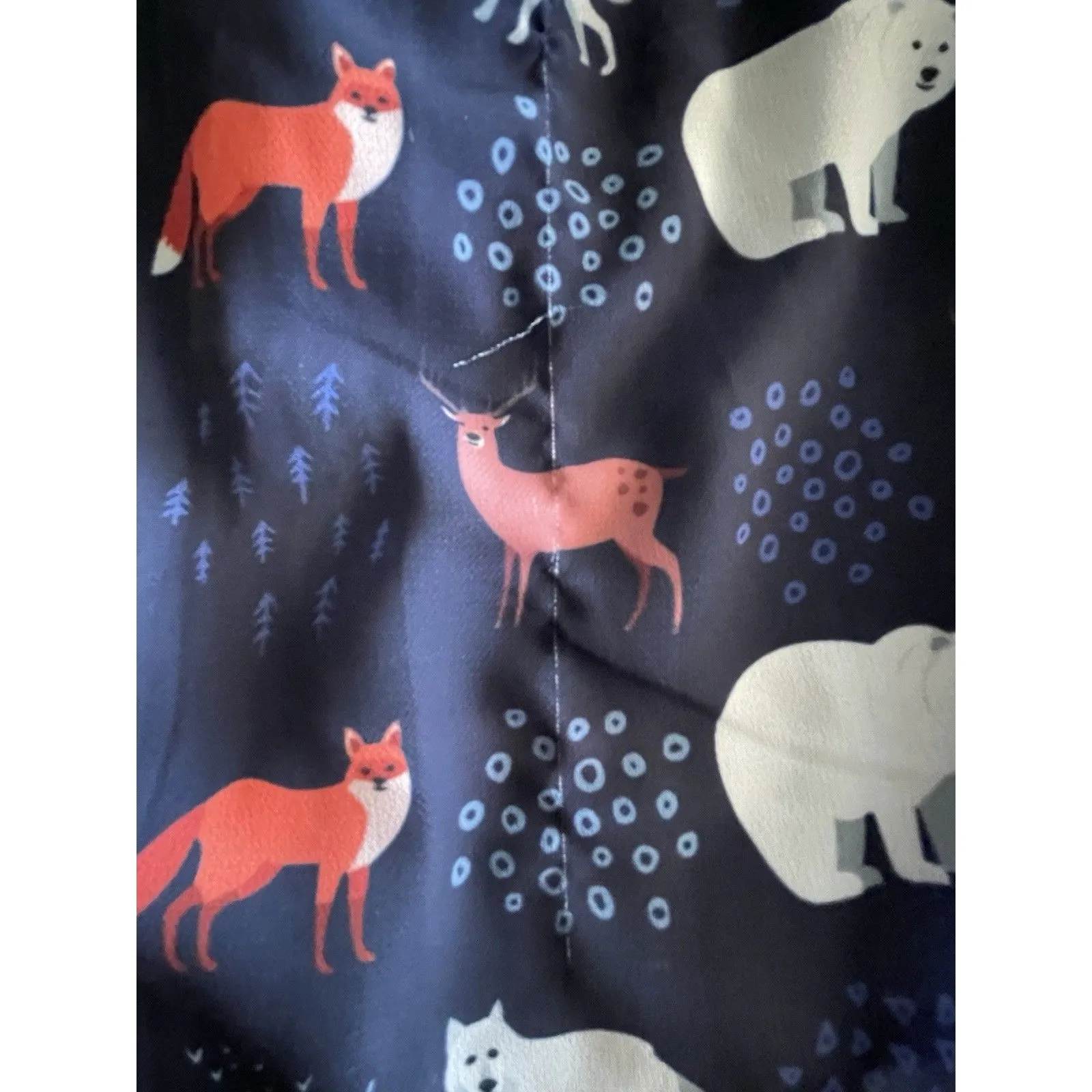 L.A. Soul Womens Dress Sz Small Animal Print Whimsical Quirky Nature Fall Autumn - Image 11