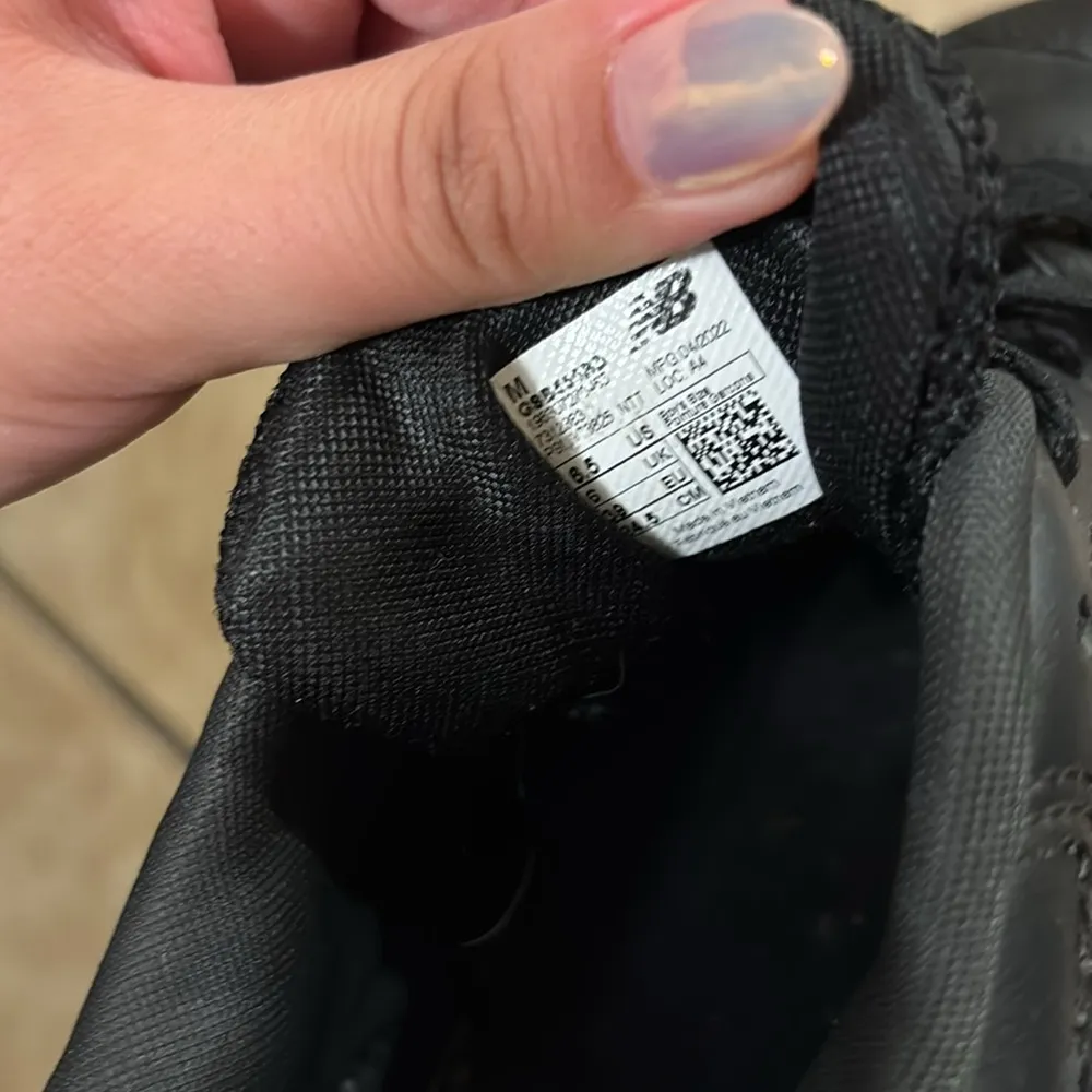 New Balance 550 Black on Black Basketball Court Lifestyle Sneaker - Image 6