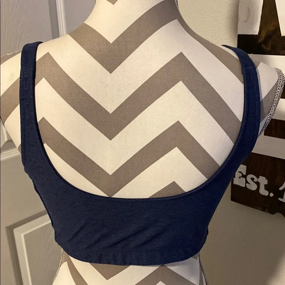 Outdoor Voices Navy Blue Women's sports bra size L - Image 5