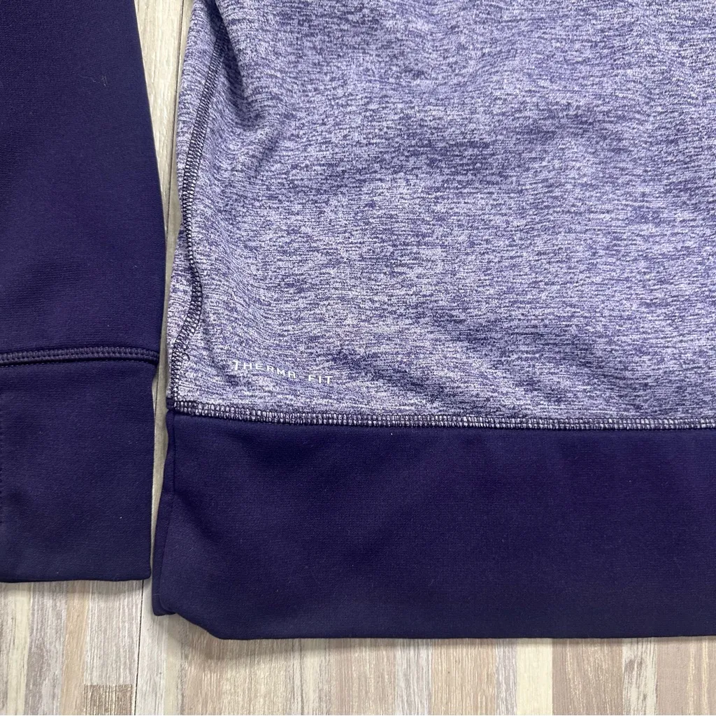 Women's Deep Purple Therma-Fit Hoodie with Front Pouch Size Large - Image 13