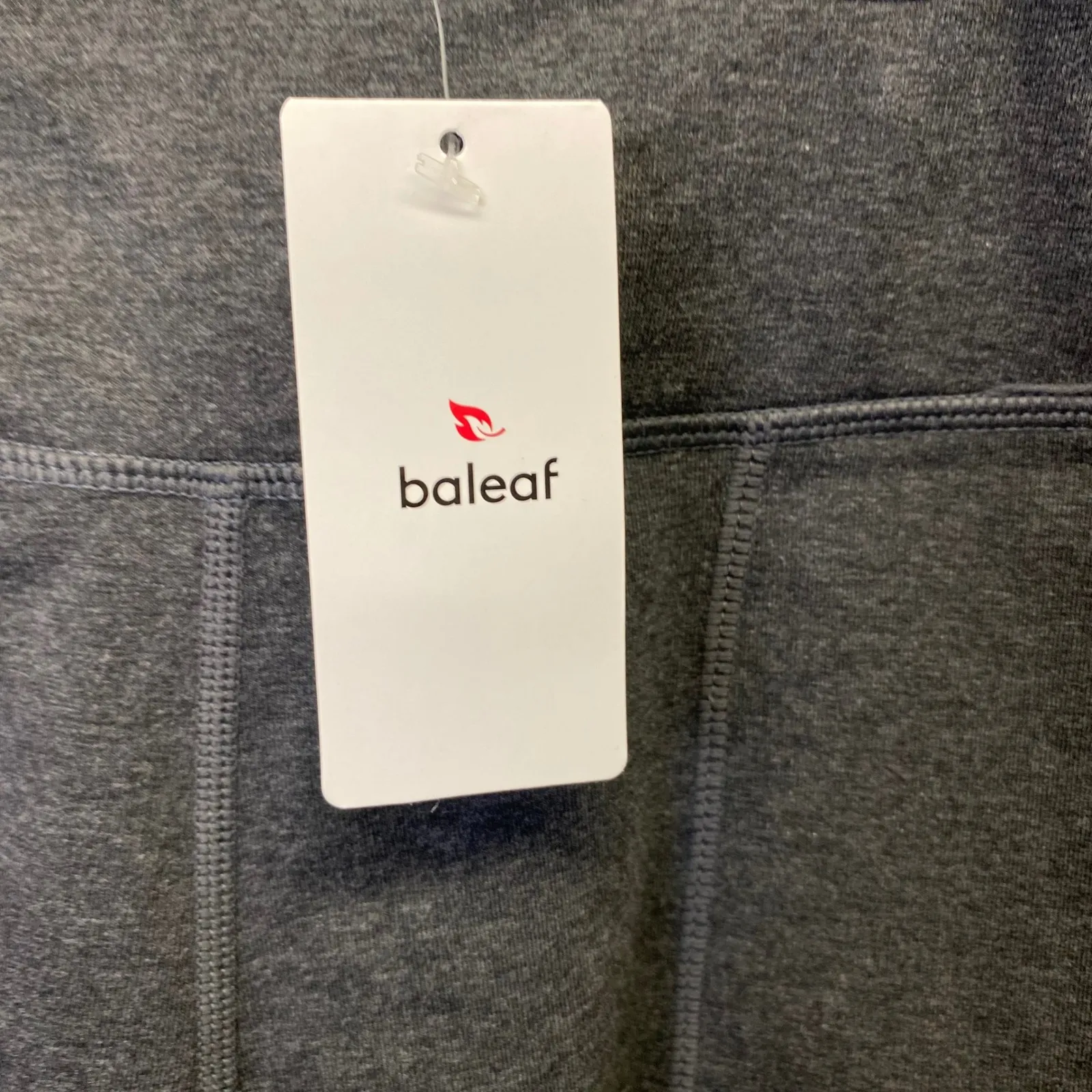 NWT Baleaf Gray Bike Shorts Athleisure Activewear Gym Women's M - Image 3