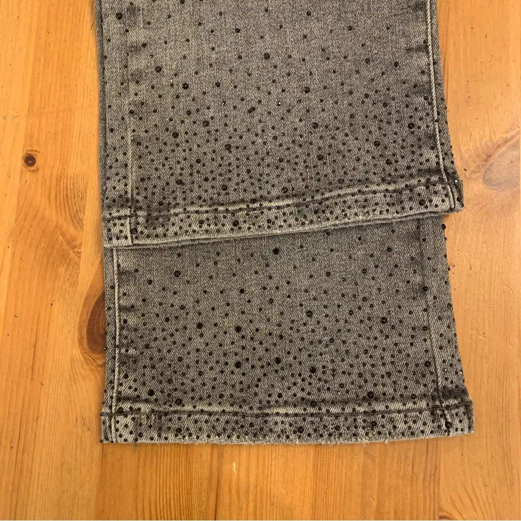 NWT Judy Blue Straight Fit High Waist Beaded Gray Wash Jeans Size 11/30 - Image 12