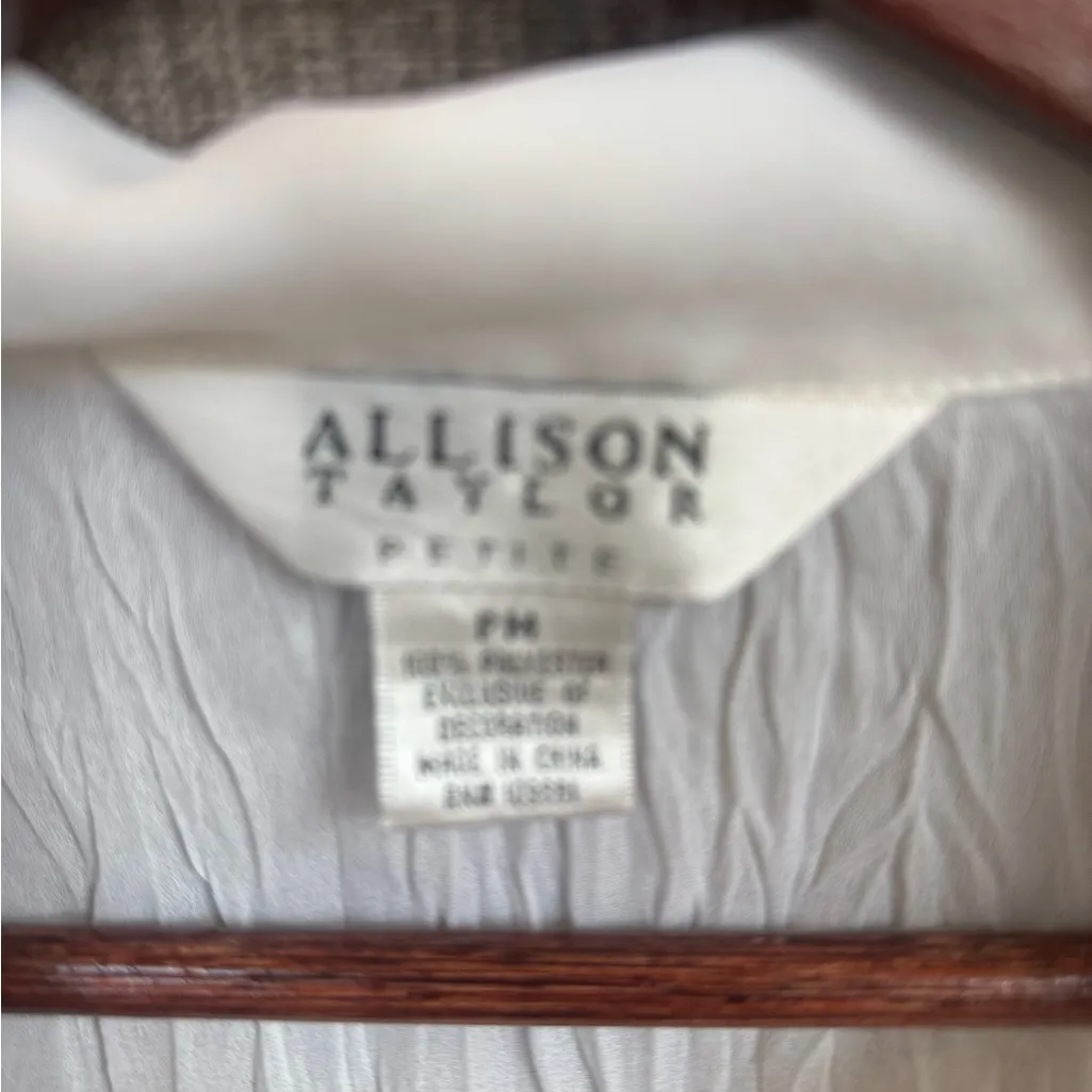 Allison Taylor White Ruffled Blouse - Image 2