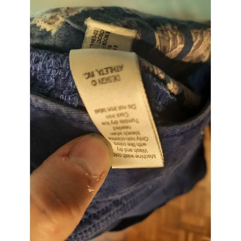 Athleta Size 0 Royal Blue Denim Jean Skirt - Image 4
