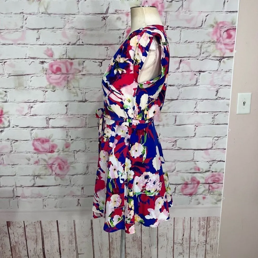 Yumi Kim soho mixer silk dress in vermillion blooms - Image 7